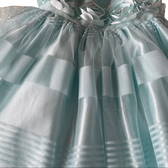 Nanette - soft mint colored dress for girls. - Picture 5 of 13